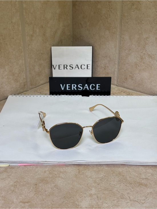 New Versace MOD2259-D 1002/87 Gold Frame Sunglasses with Grey Lenses main image 9